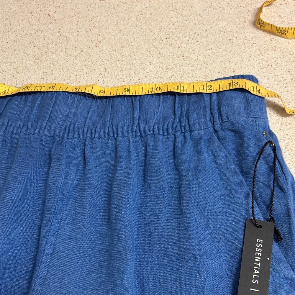 NWT  Tahari royal blue linen pants - Picture 3 of 11